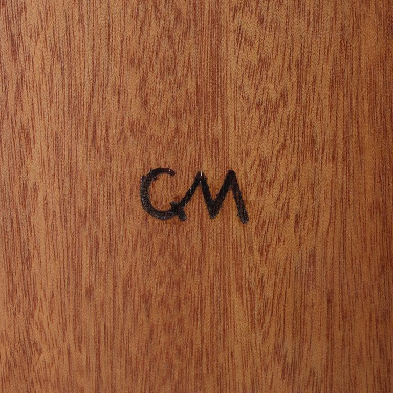 BORD, Carl Malmsten, brännmärkt.