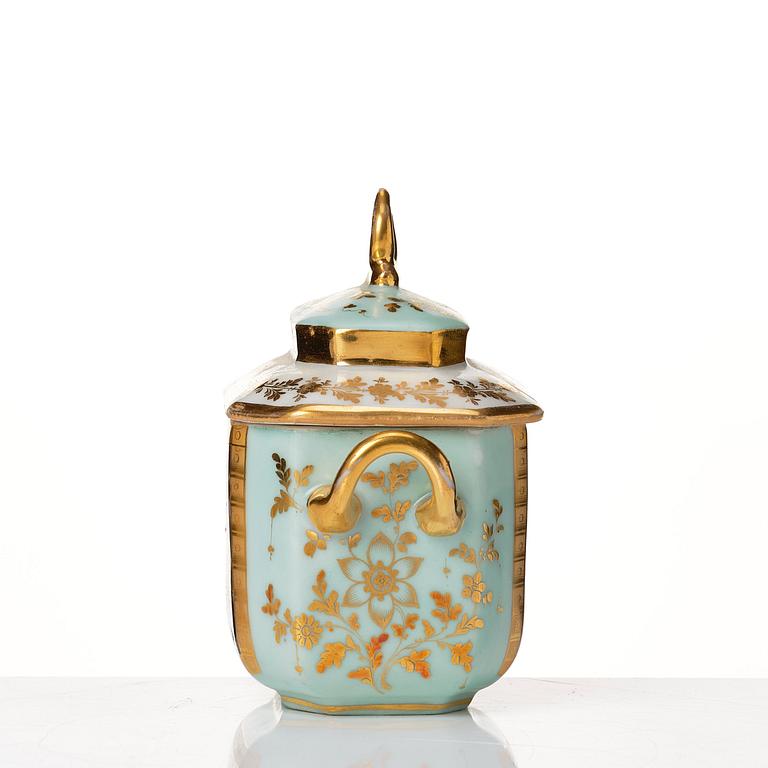 Tete a Tete, porslin. Frankrike, Paris, senempire, 1800-tal.