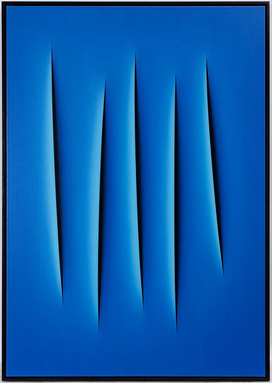 Ralf Arzt, "Trompe l'oeil Hommage à Fontana 2.0 III".