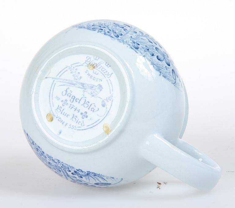 KAFFESERVIS, 25 delar, porslin, "Fågel Blå", Rörstrand.