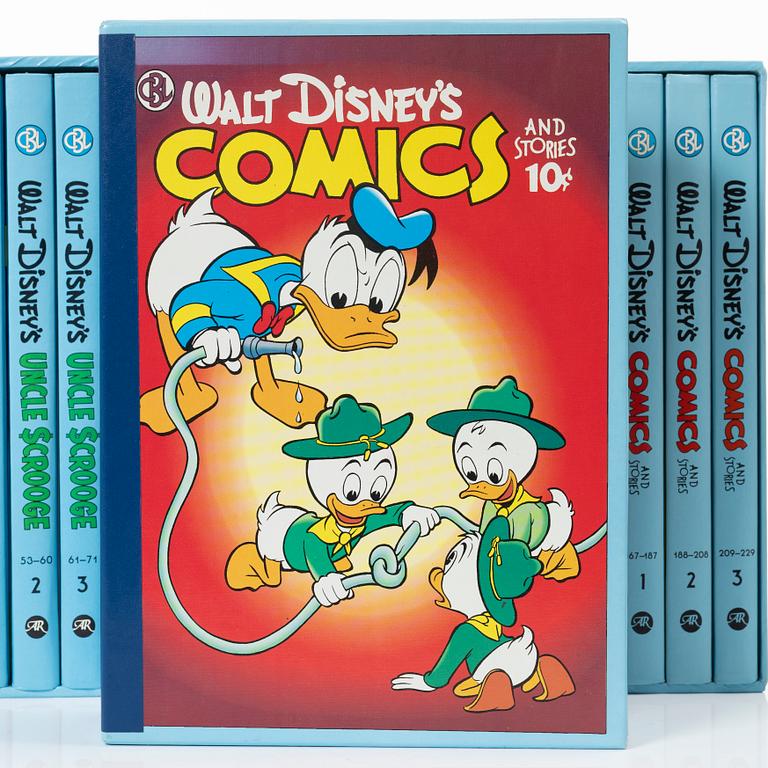 Carl Barks library, 30 volymer, Walt Disney, Another Rainbow Publishing, USA 1980-tal.