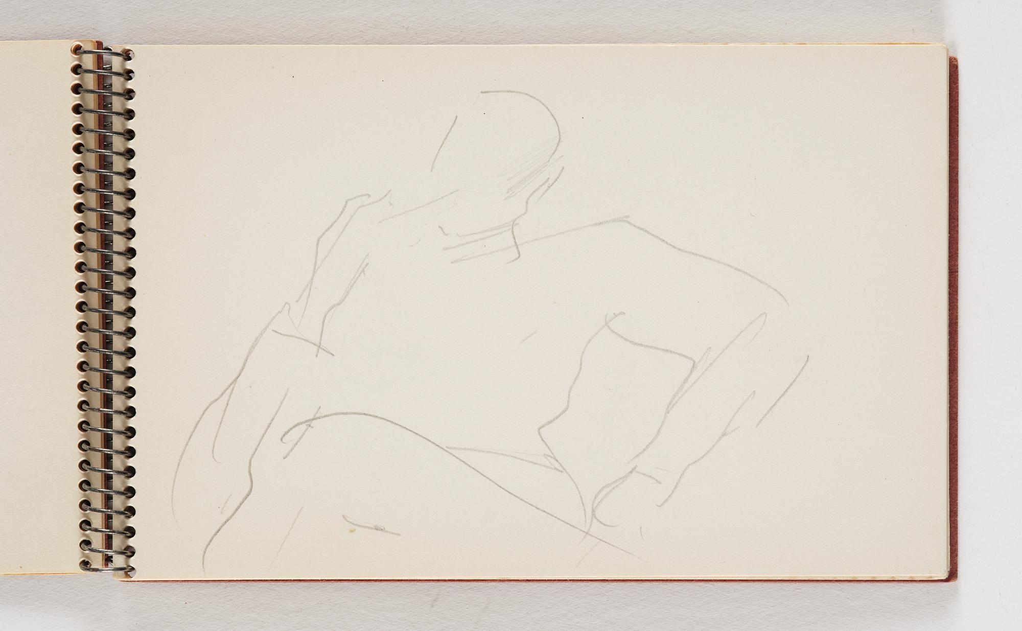 Lotte Laserstein, 10 små skissblock med teckningar.