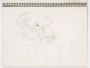 Lotte Laserstein, 4 skissböcker med blyertsteckningar.