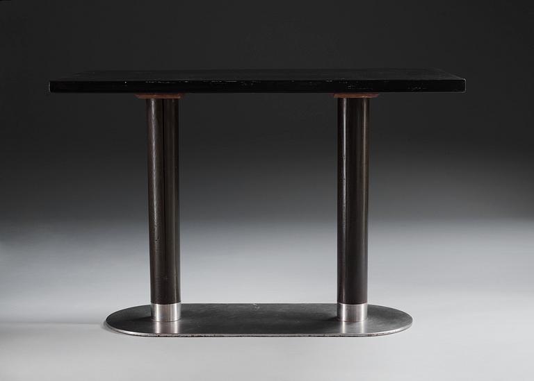 An Axel-Einar Hjorth Typenko black lacquered console table, NK Sweden 1931.