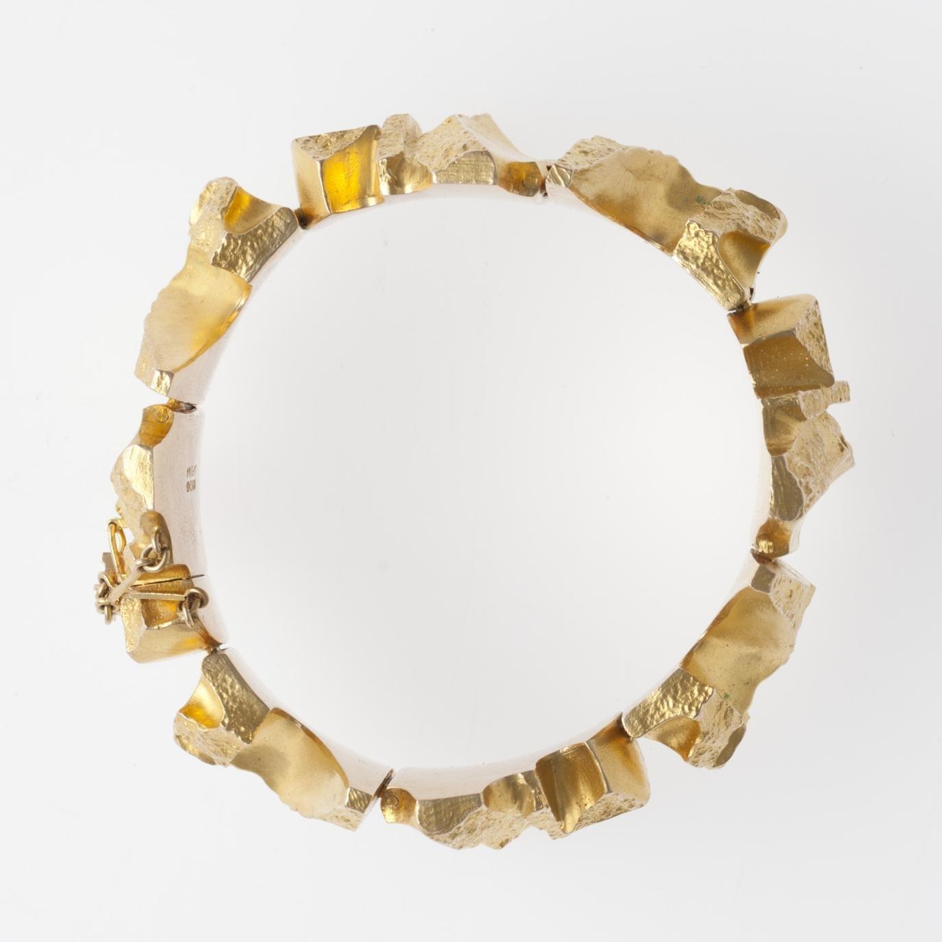 Björn Weckström, ARMBAND, 14K guld, "Björntand", Lapponia 1975.