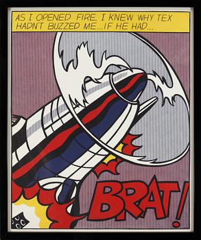 ROY LICHTENSTEIN, after, silkscreens in colours, triptych, edition Stedelijk Museum Amsterdam, published after 1966.