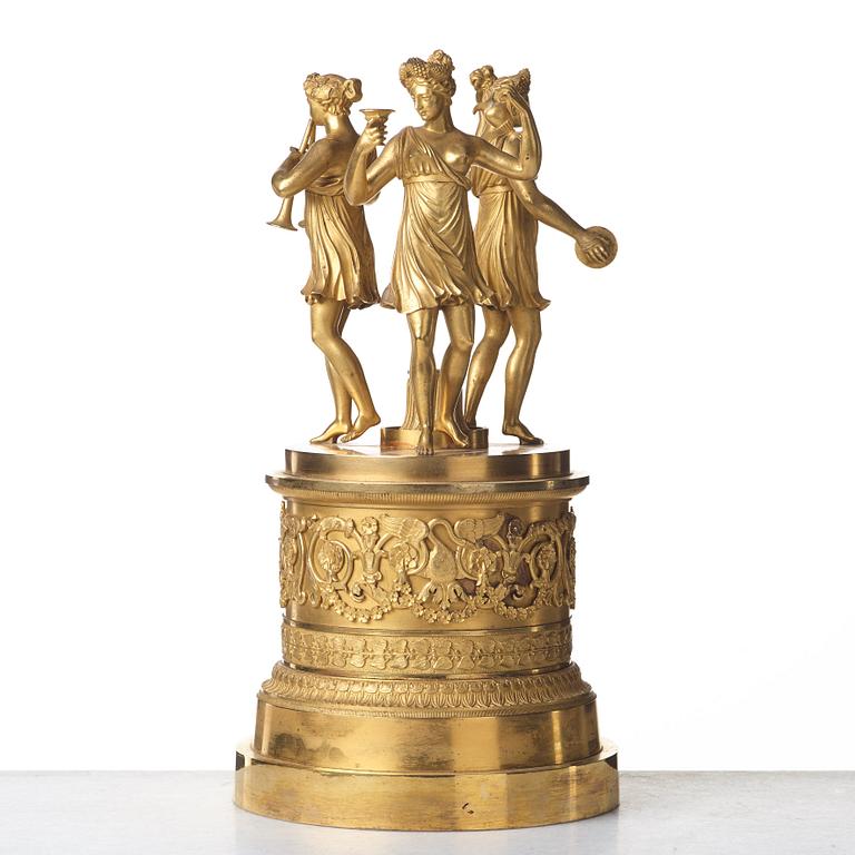 A French Empire centre piece, part of, early 19th century.