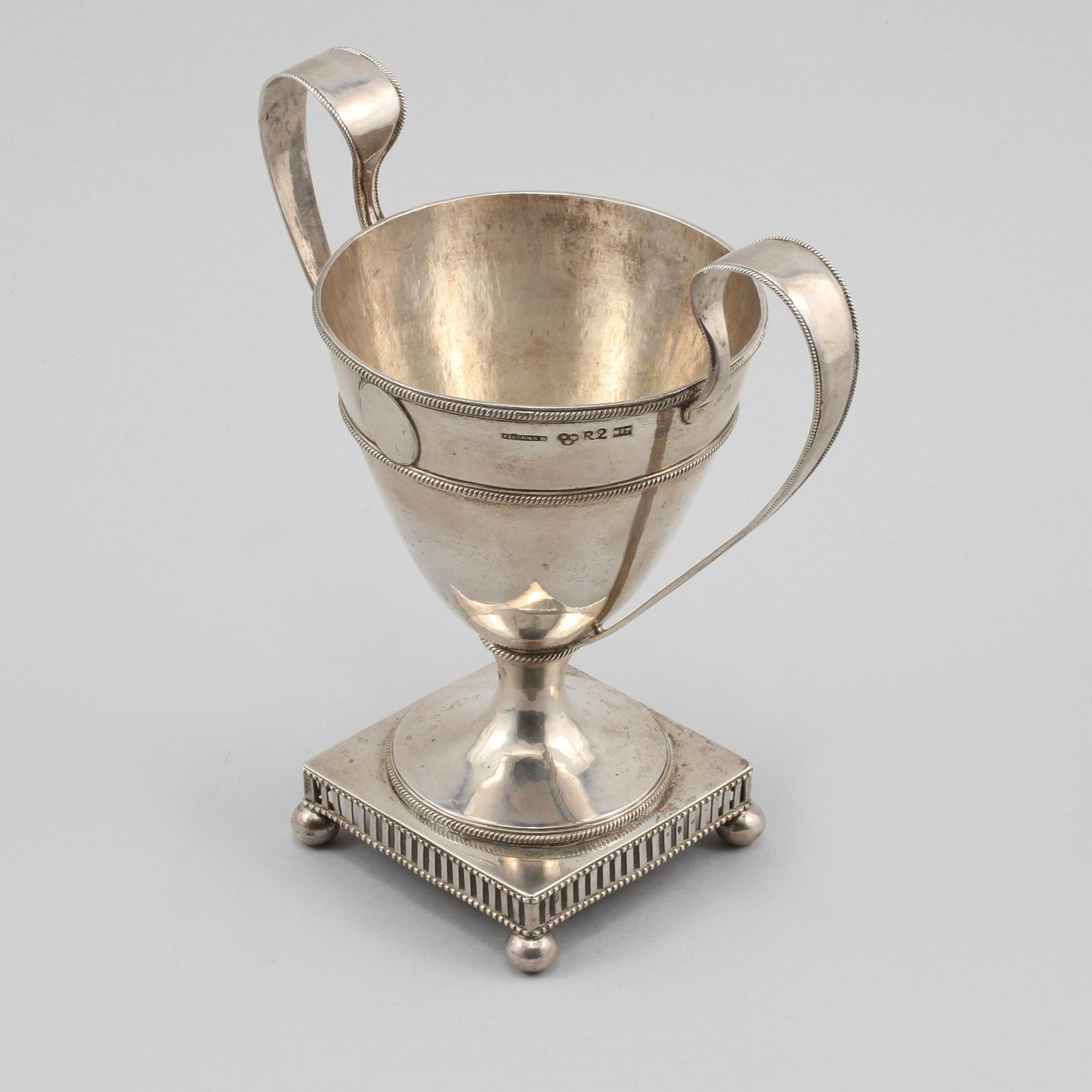 POKAL, silver, Eric Björkman, Eskilstuna, 1799, vikt 390 g.