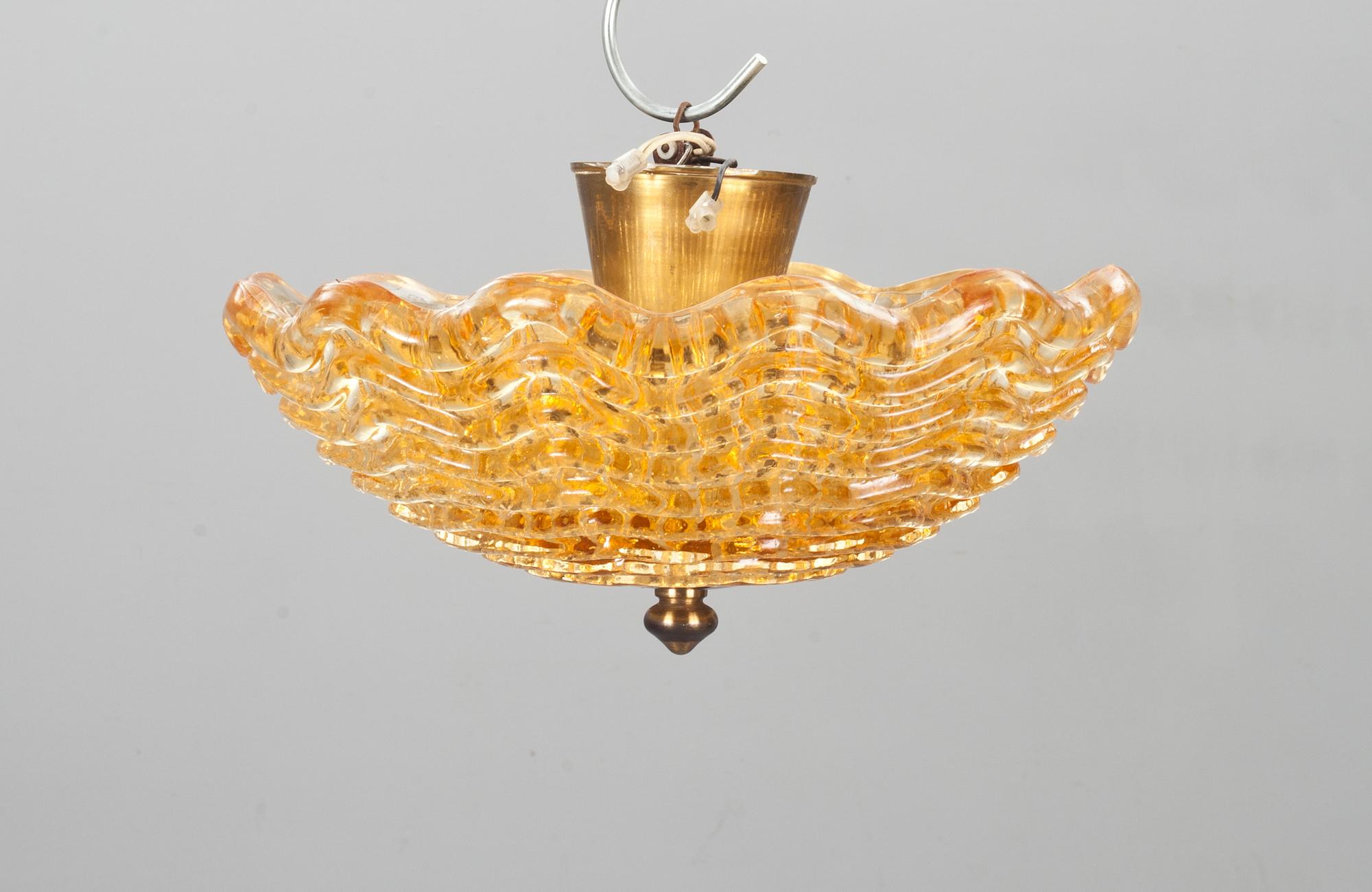 TAKPLAFOND SAMT VÄGGBELYSNING, 3 delar,glas.