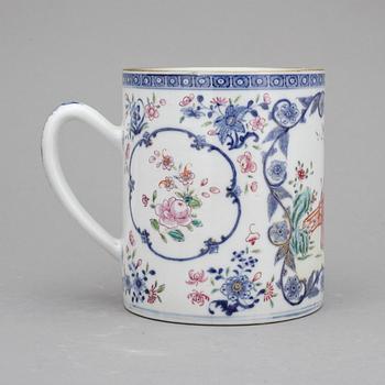 MUGG, porslin, Kina, Qianlong 1736-1795.