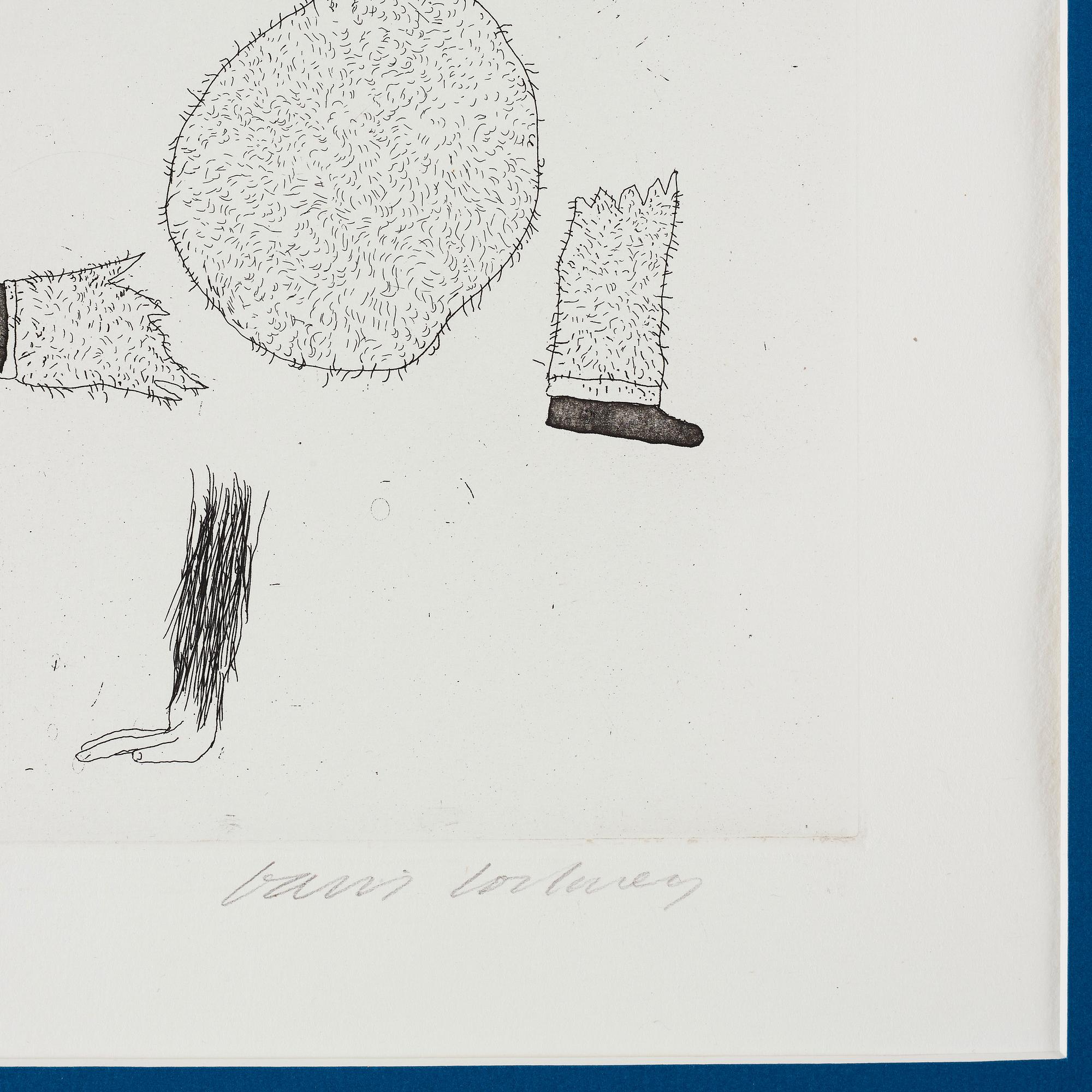 David Hockney, "He Tore Himself in Two" from "Six fairy tales from the Brothers Grimm".