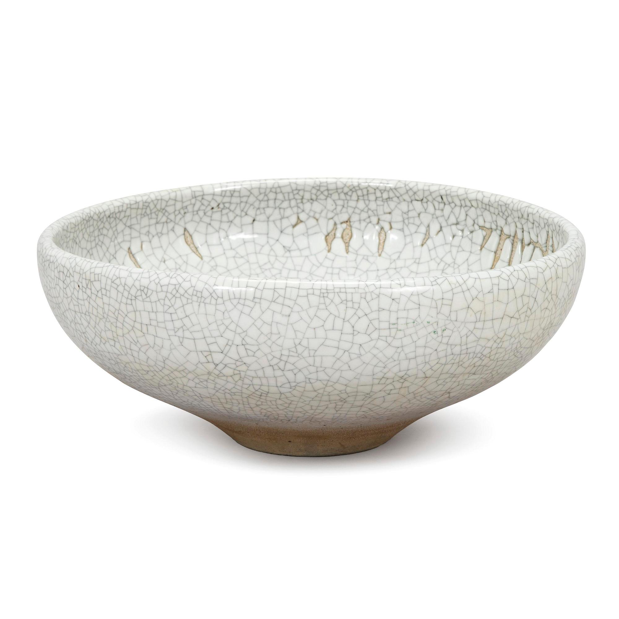 Friedl Holzer-Kjellberg, A stoneware floor bowl, signed ARABIA -F.H.Kj.- 50.