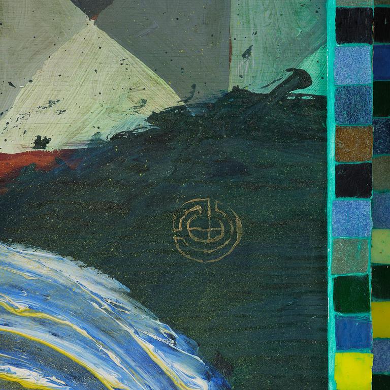 Ernst Billgren, "And på rutbakgrund".