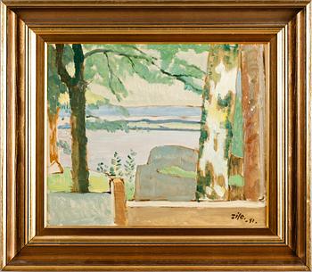 GUNNAR ZILO, olja på pannå, signerad och daterad -50.