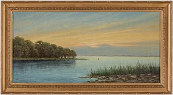 CARL CONRAD STILLING, ett par, olja på duk, monogramsignerade, tidigt 1900-tal.