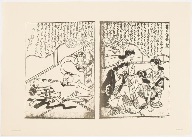 Mapp av Francois Poncetton, Les Erotiques Japonais, Paris, Editions du Siecle, 121 Bouleard Saint-Michel. MCMXXV.