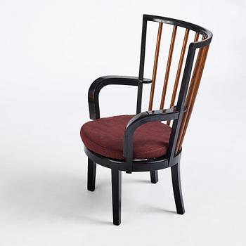 Axel Einar Hjorth, a "Bridge", easy chair, Nordiska Kompaniet, Sweden 1930s.