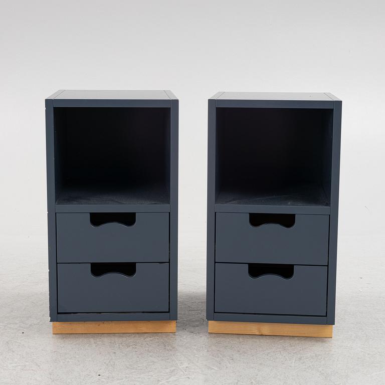 Jonas Bohlin & Thomas Sandell, a pair of 'Snö' bedside tables, Asplund.