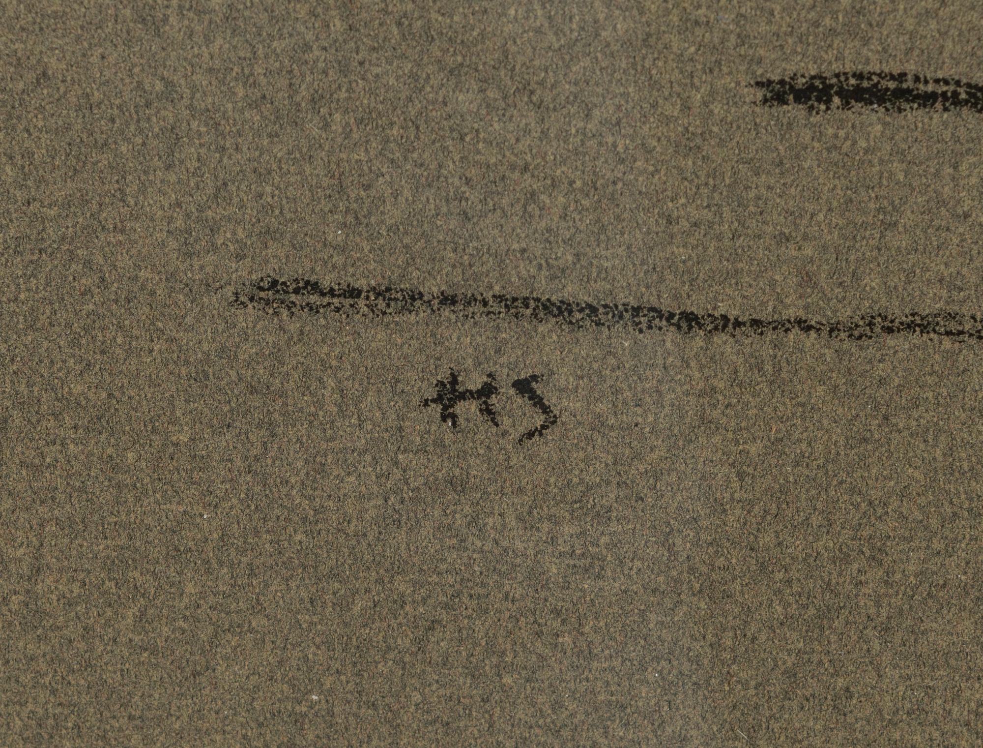 HELENE SCHJERFBECK, litograph, signed in the print, stamped Gösta Stenman a tergo.