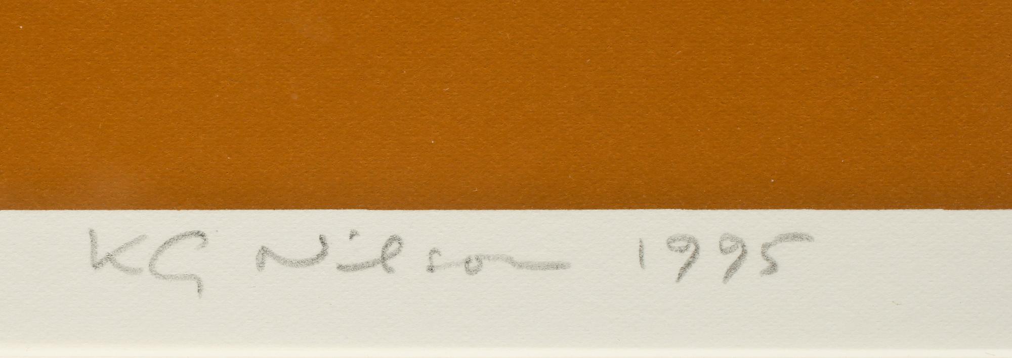KARL-GUSTAF NILSON, färglitografi, sign o dat 1995, E.A.