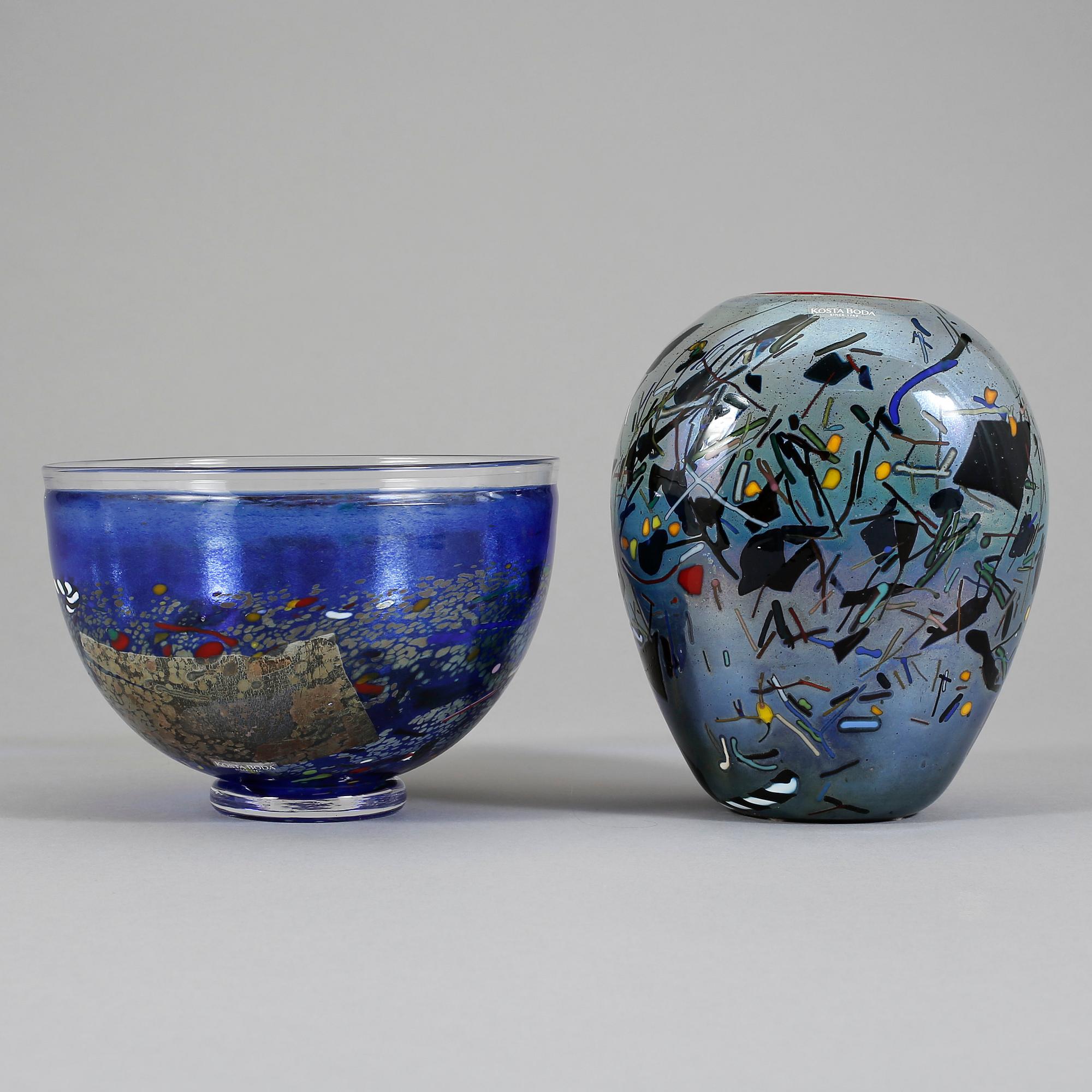 VAS OCH SKÅL, glas, Bertil Vallien, Kosta boda.