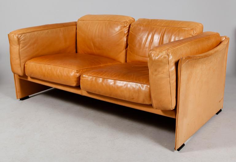 SOFFA OCH FÅTÖLJ, 2 del, "Duc", Mario Bellini, Cassina, Italien.