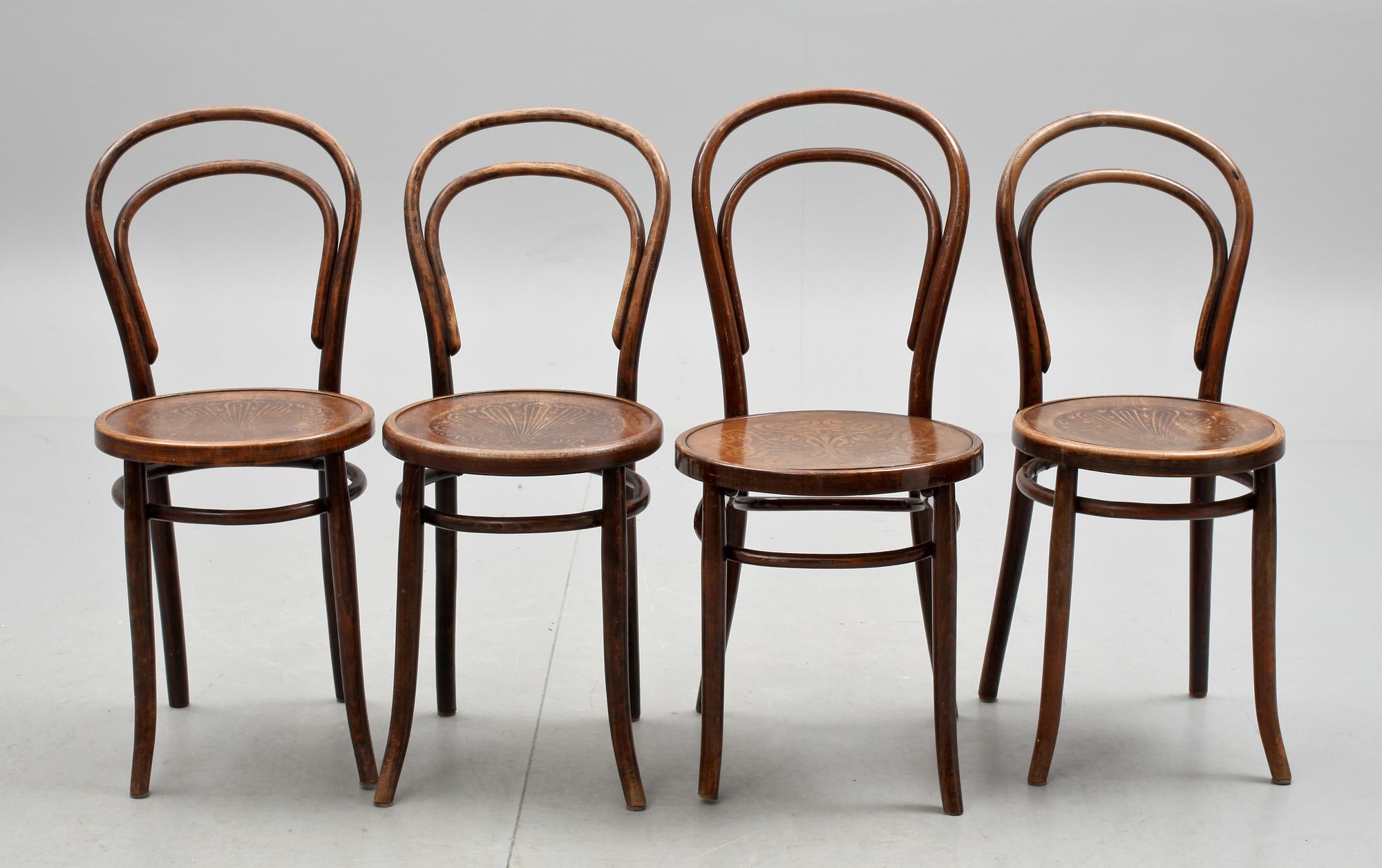 STOLAR, 3+1, Thonetstil, 1900-talets första hälft.