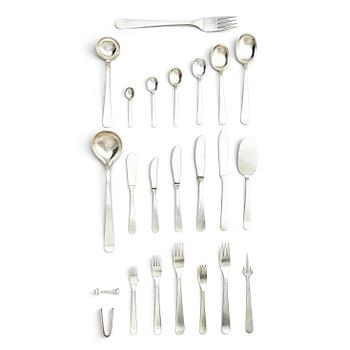 547. Wiwen Nilsson, a sterling silver cutlery-set of 224 pieces, Lund, Sweden 1954-1966.