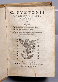 BOK, Suetonius. "Tranqvilli Caesares", Lugduni 1576.