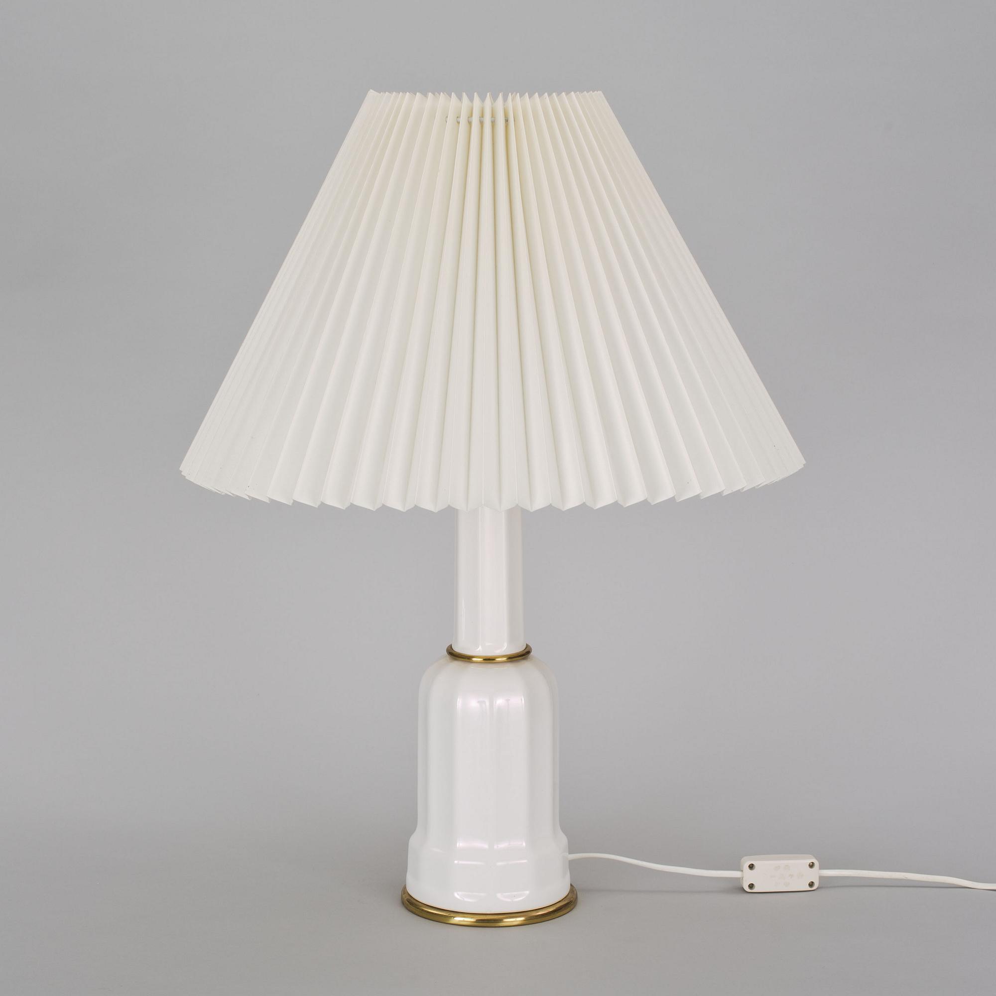 BORDSLAMPA, Danmark, 1900-talets andra hälft.