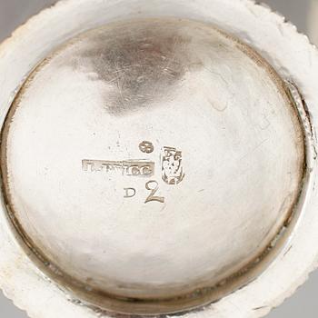 BÄGARE, silver, Lars Biugg, Jönköping 1786. Vikt ca 124 gram.