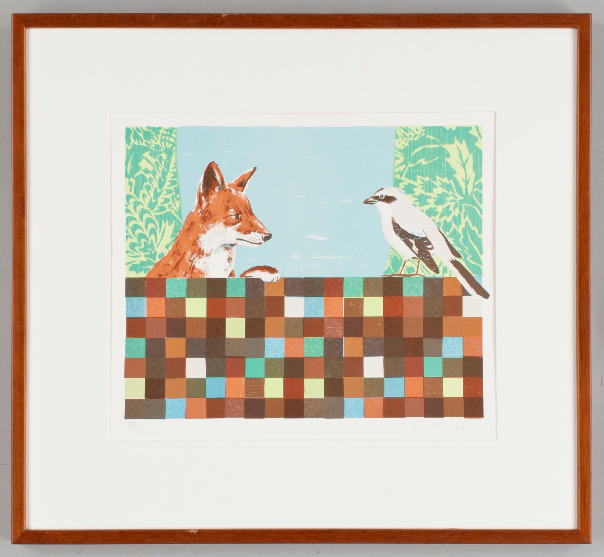 ERNST BILLGREN, färglitografi, sign o numr III/X.