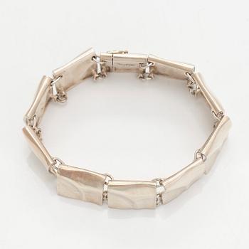 Björn Weckström, bracelet, converted from the necklace "Galactic Peaks", silver, Lapponia 1981.
