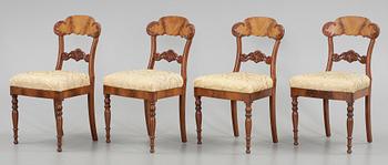 STOLAR, 8 st senempire, omkr 1800-talets mitt.