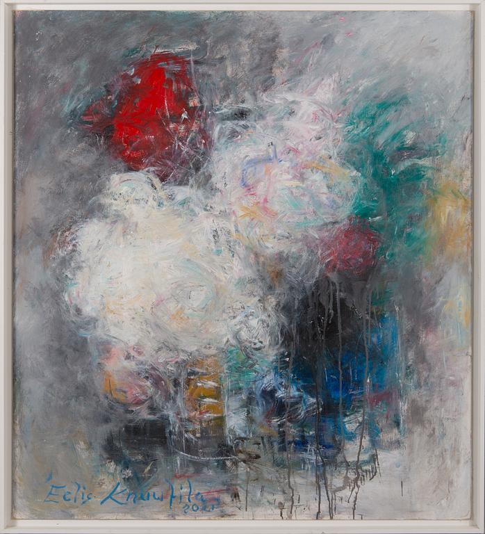 Eelis Knuutila, oil on board, signed and dated 2021.