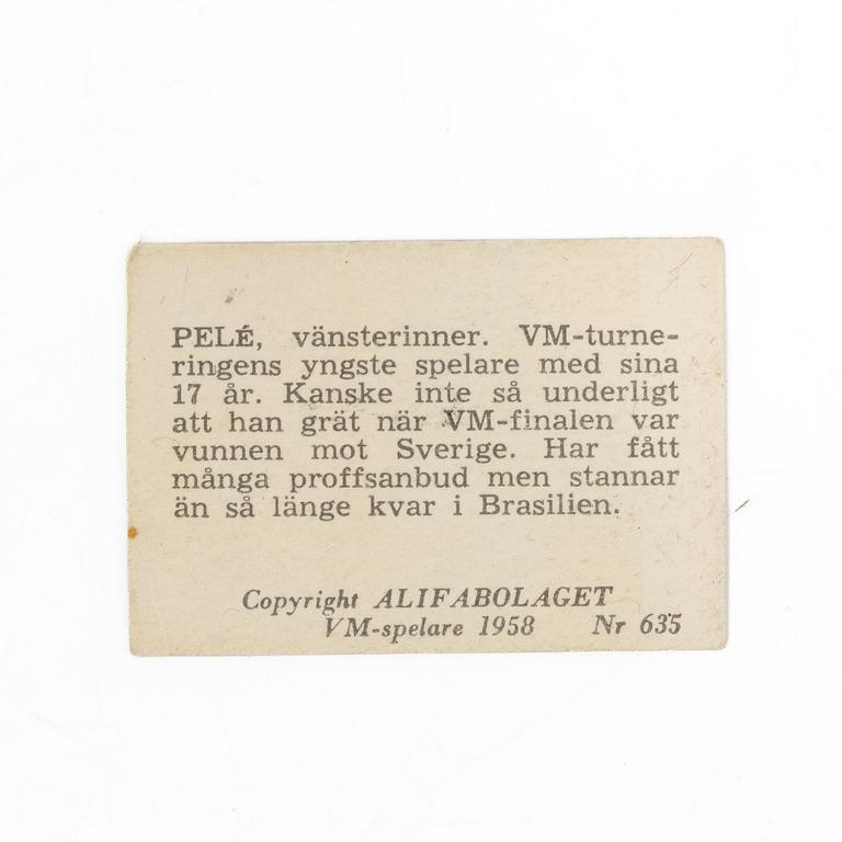 Samlar bilder, Alfabilder från fotbolls-VM 1958.