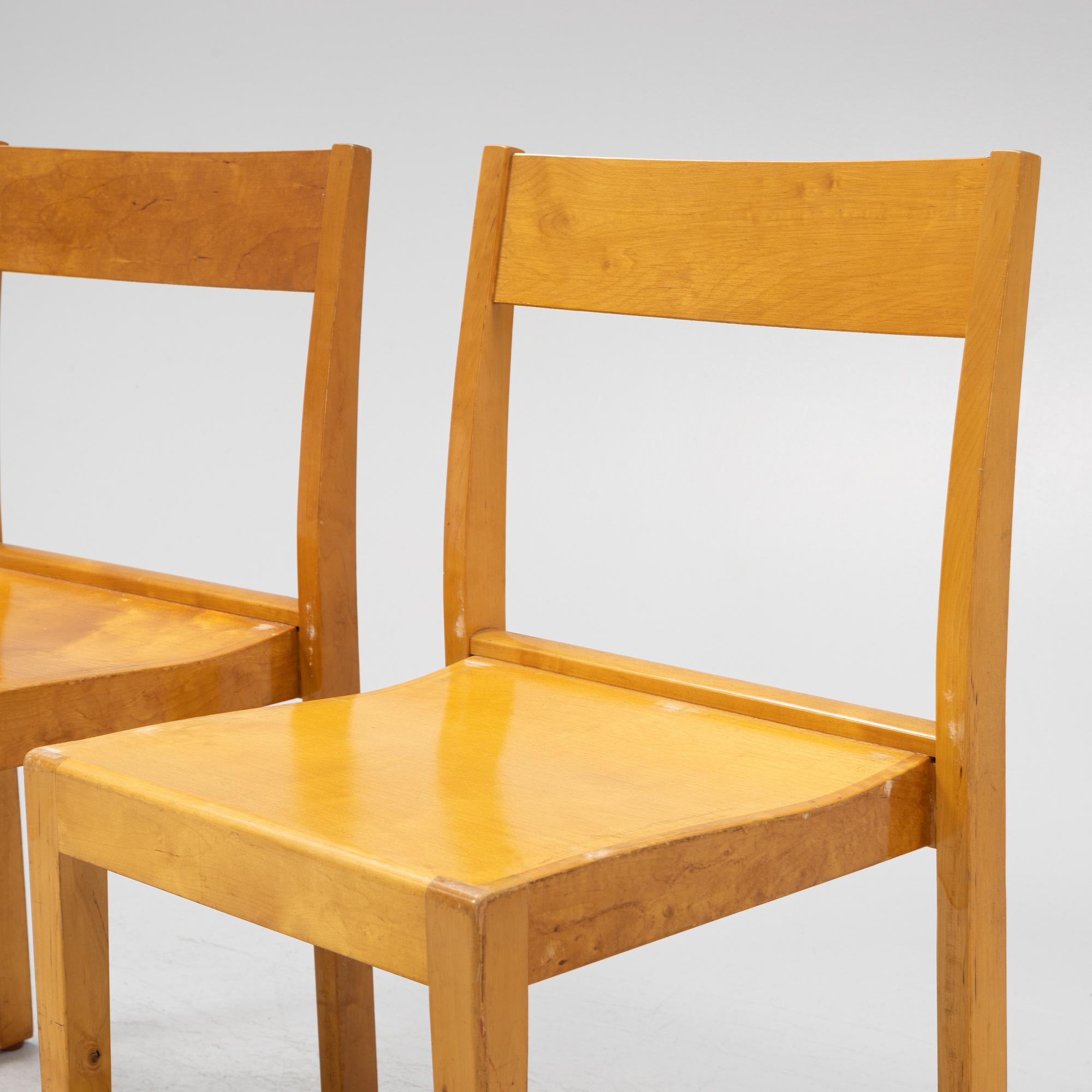 Sven Markelius, stolar 6 st. "Orkesterstolen", 1900-talets mitt.