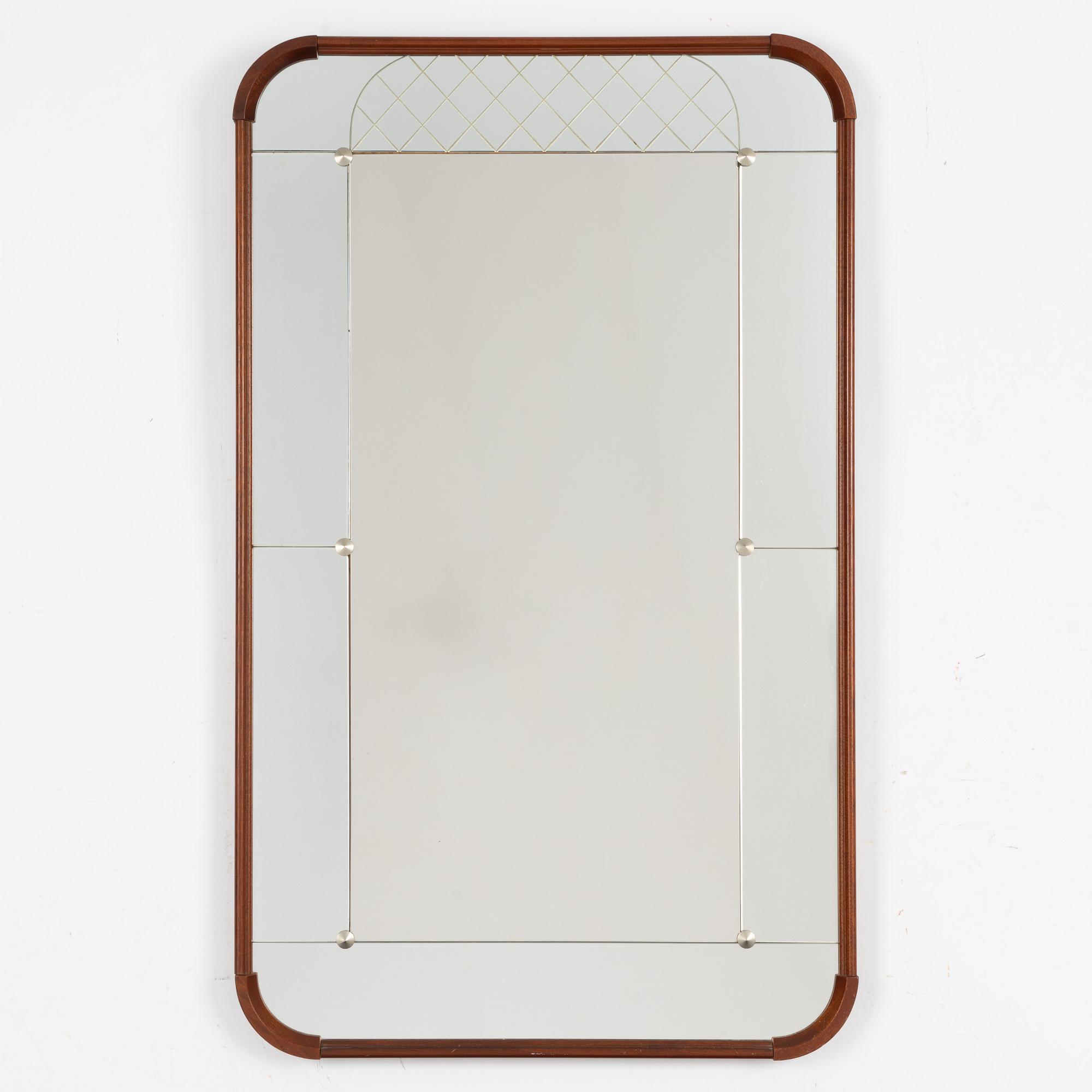 A mirror and small dresser/dressing table, Glas&Trä, Sweden, 1950's/60's.