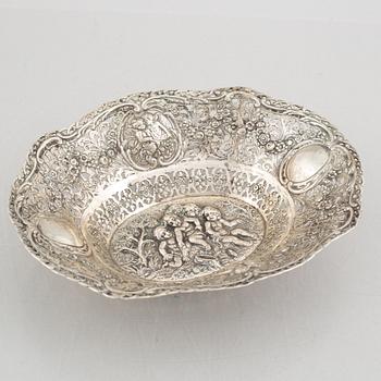 Three silver baskets, including J.L.Hultman, Stockholm, Sweden, 1952.