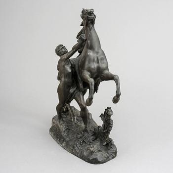 GUILLAUME COUSTOU, efter. Skulptur, patinerad metall.