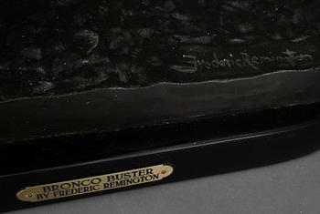 FREDERIC SACKRIDER REMINGTON, efter, skulptur, brons, stämpelsignerad.