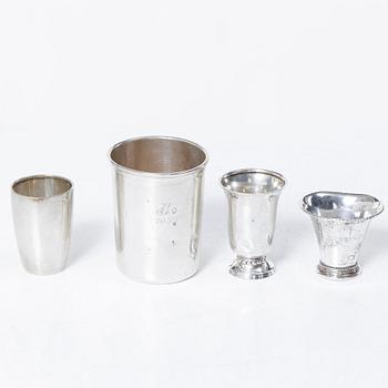 A lot of silver, 8 pieces, including with mark of KG Markströms, Uppsala 1897.