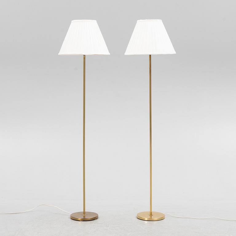 A pair of floor lamps, Möller Armatur, Eskilstuna, Sweden, second half of the 20th century.