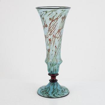 Simon Gate, a large "Graal" glass vase, Orrefors, Sweden 1919.