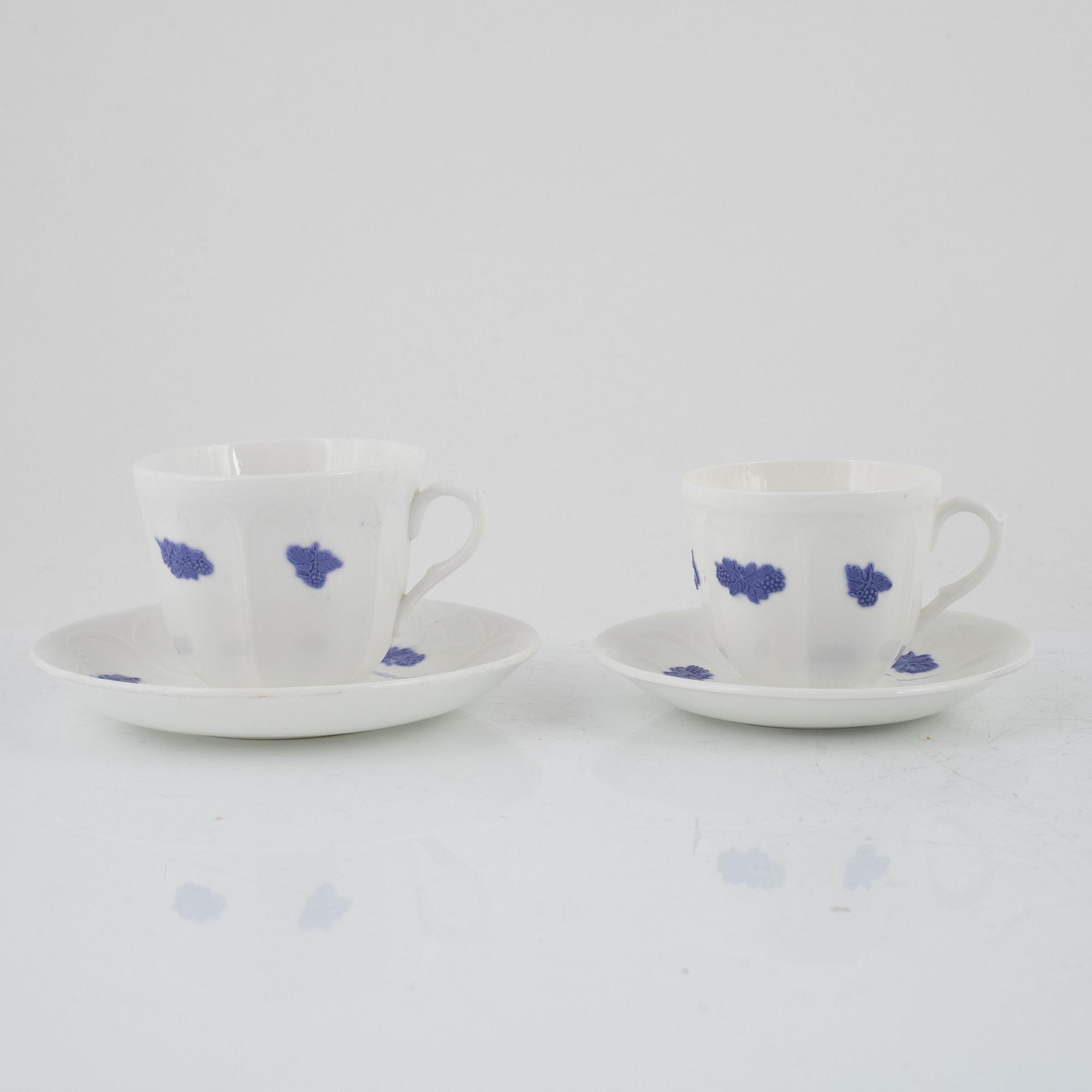 A 35-piece coffee and tea service, 'Blå Blom', Gustavsberg.