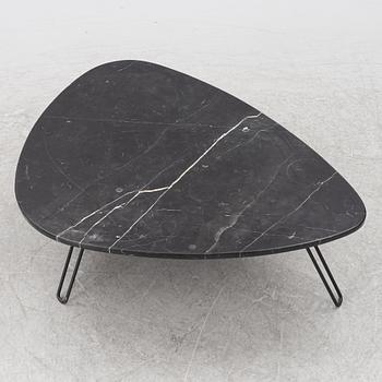 A contemporary coffee table.