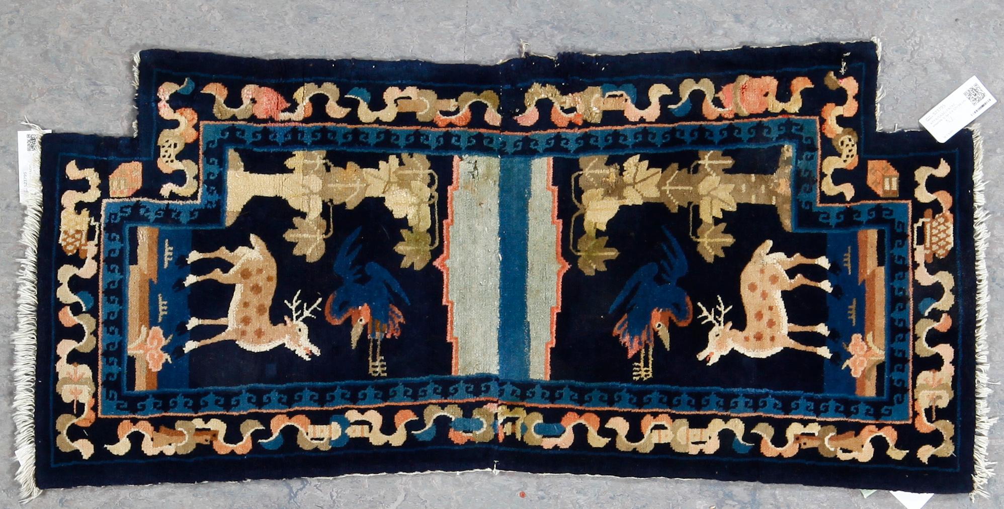 SADELTÄCKE, semiantik, Kina. Ca 121x56 cm.
