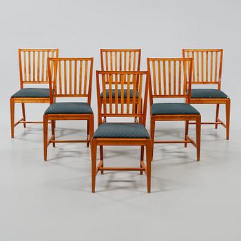 STOLAR, 6 st, sengustaviansk stil, 1900-talets fjärde kvartal.