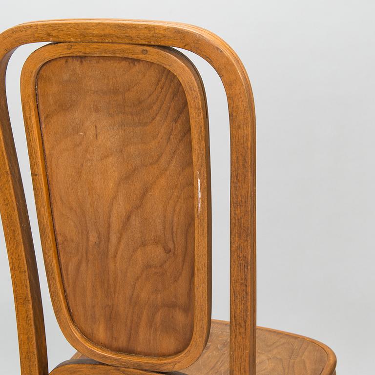 Six chairs by Jacob & Josef Kohn, Vienna, Austria, circa 1900.