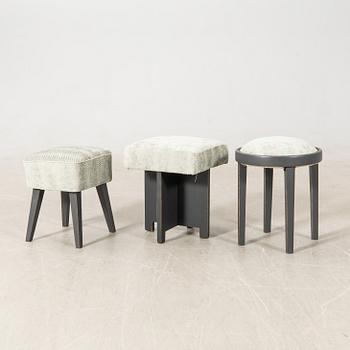 Stools 3 pcs, second half of the 20th century.